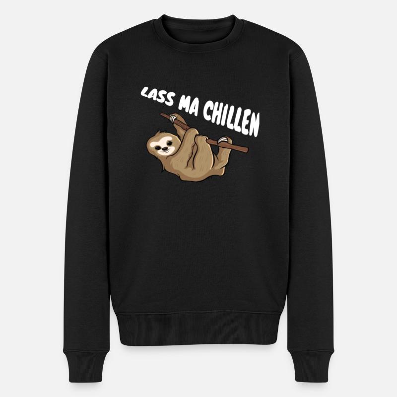 Chillen - Männer Premium Bio Pullover - Schwarz