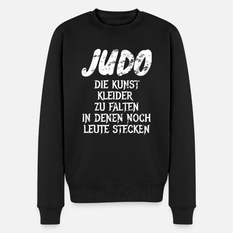 Judo - Männer Premium Bio Pullover - Schwarz