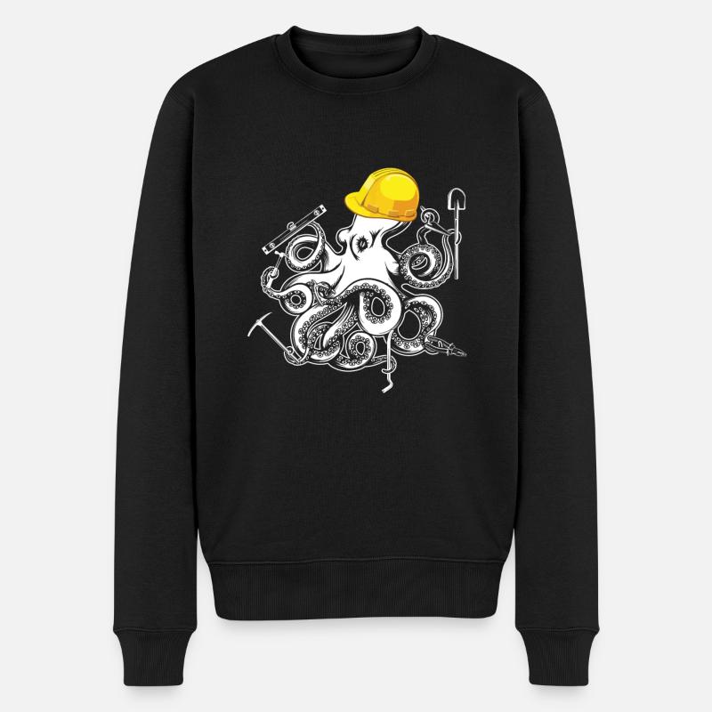 Casque de poulpe multitâche - Pull Premium bio Homme - noir