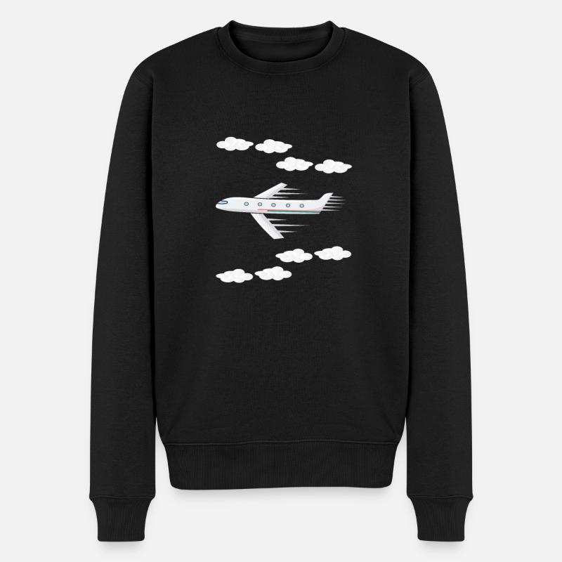 avion - Pull Premium bio Homme - noir