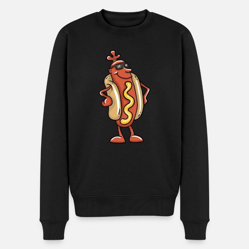 Cool Hot Dog - Pull Premium bio Homme - noir