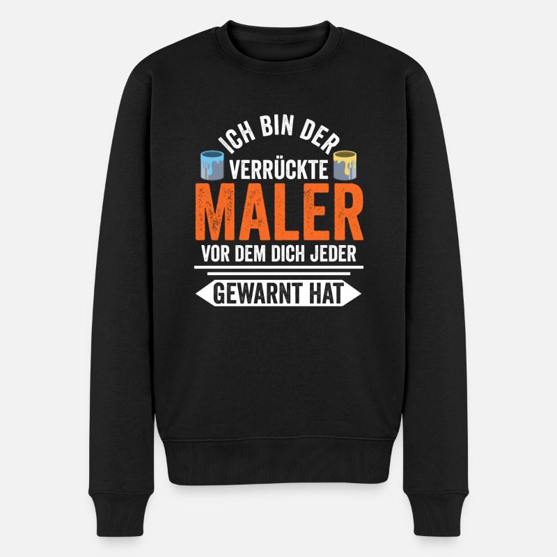 Maler und Lackierer - Männer Premium Bio Pullover - Schwarz