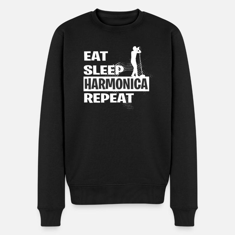 HARMONICA - Pull Premium bio Homme - noir