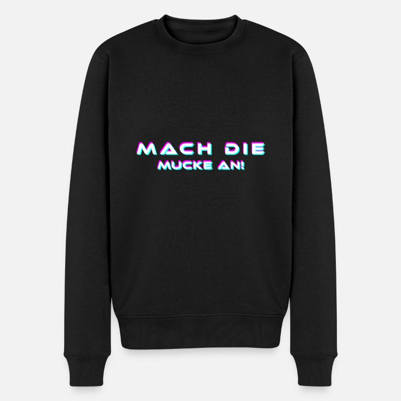 EDM Elektro Musik Lustig Techno Periodensystem - Männer Premium Bio Pullover - Schwarz