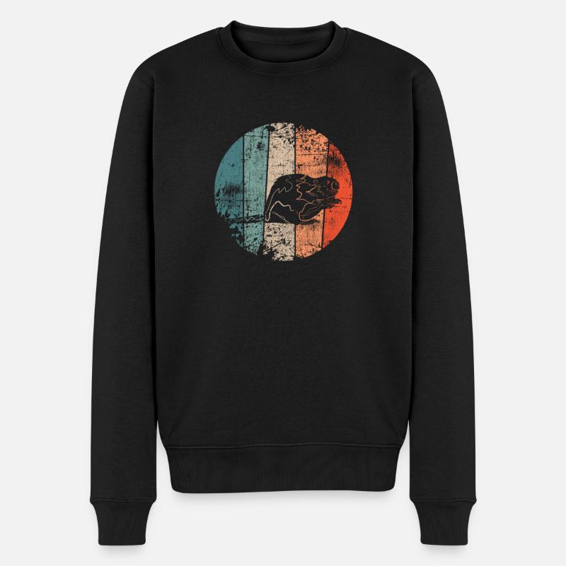Biber vintage - Männer Premium Bio Pullover - Schwarz