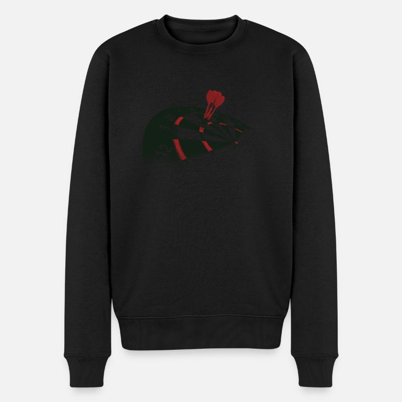 Dart - Männer Premium Bio Pullover - Schwarz