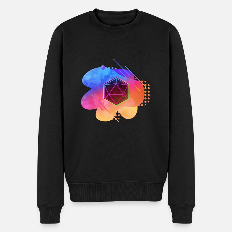 Geschenkidee für Stift und Papier - Männer Premium Bio Pullover - Schwarz