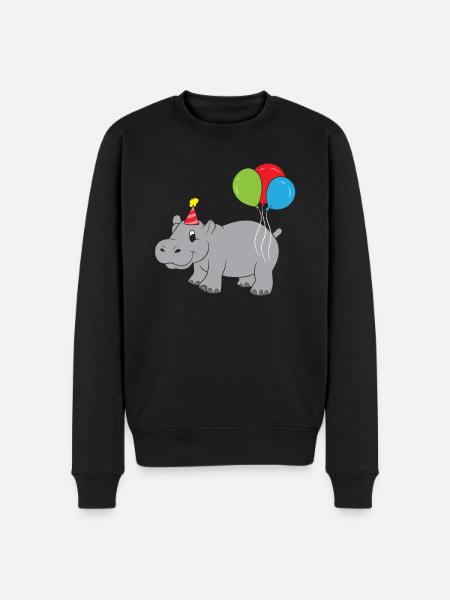 Hippopotame d’anif - Pull Premium bio Homme - noir