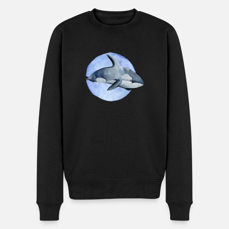 Poisson prédateur Orca - Pull Premium bio Homme - noir