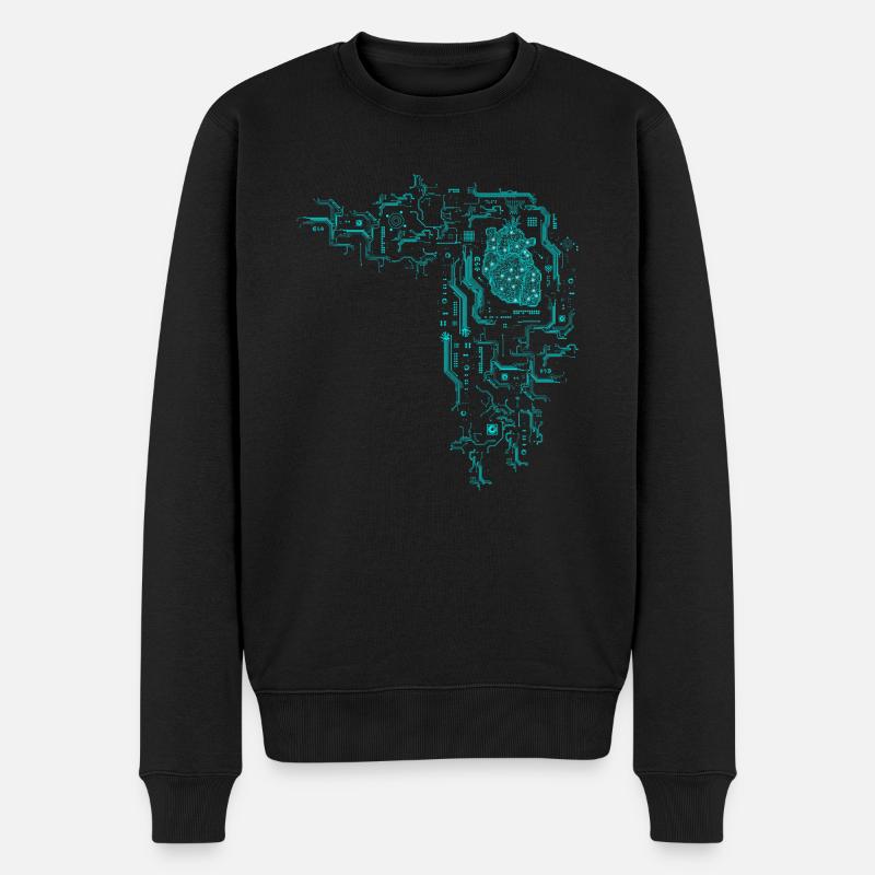Informatiker Informatik Programmierer Nerd Geek - Männer Premium Bio Pullover - Schwarz