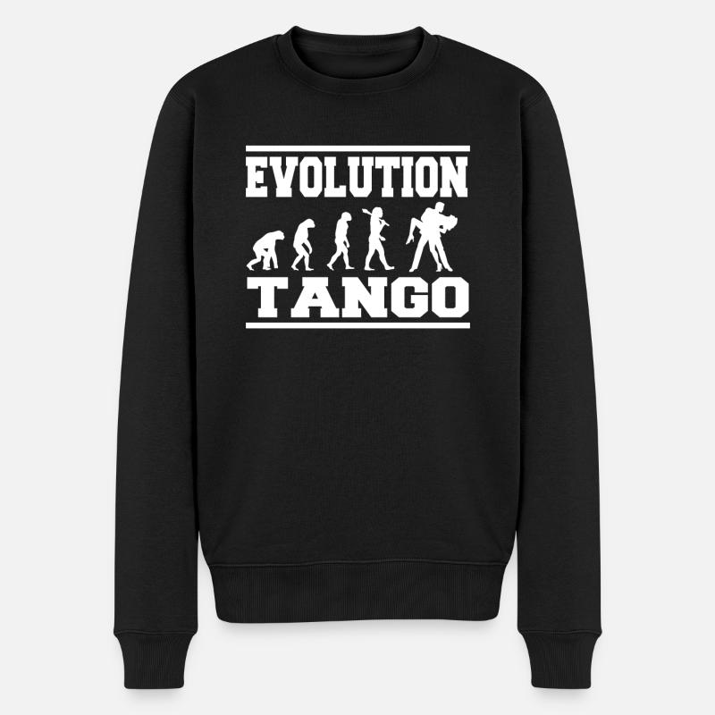 Evolution Tango - Men's Premium Organic Jumper - black