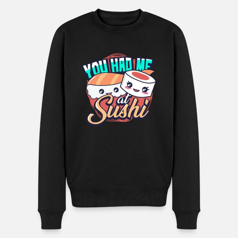 Sushi - Pull Premium bio Homme - noir