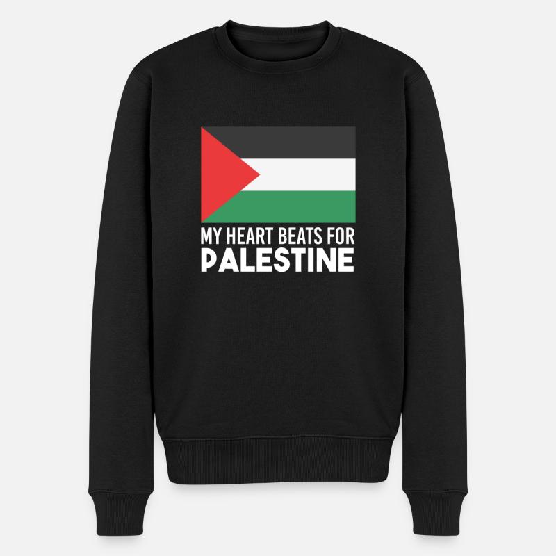 Palestine Bande de Gaza - Pull Premium bio Homme - noir