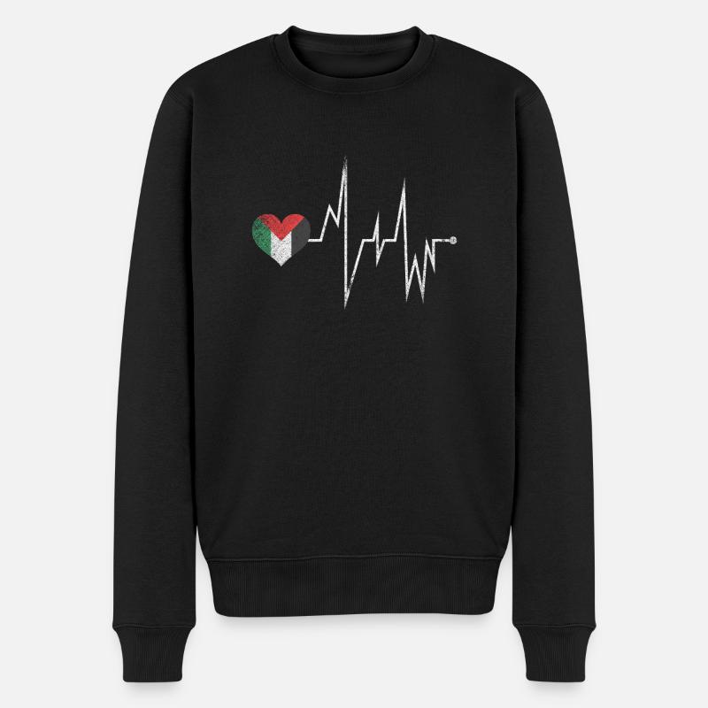 Palestine - Pull Premium bio Homme - noir