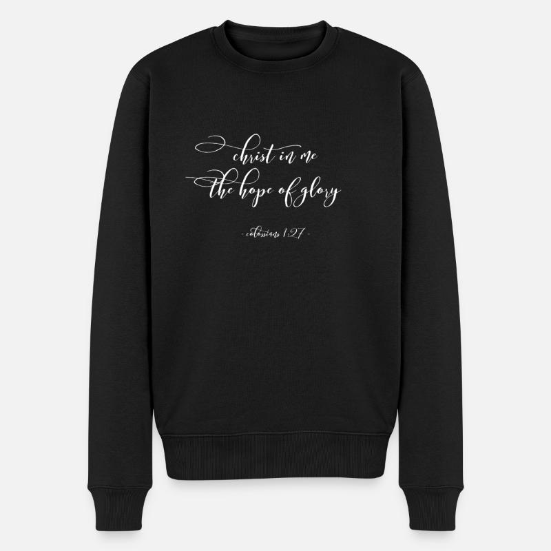 Christ et foi chrétienne - Pull Premium bio Homme - noir