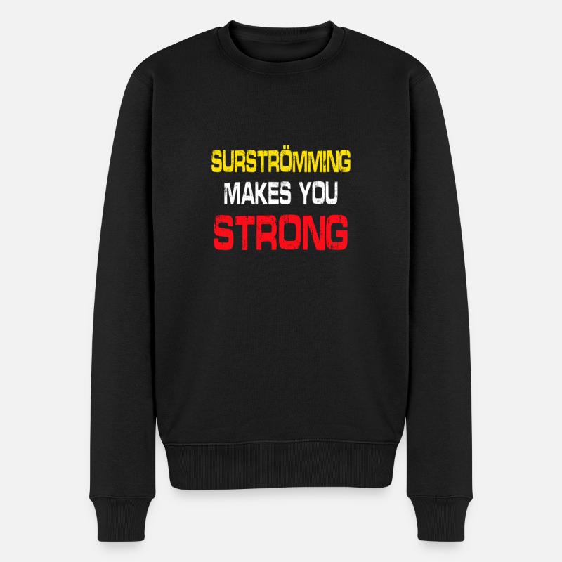 Surstromming, surstromming disant - Pull Premium bio Homme - noir