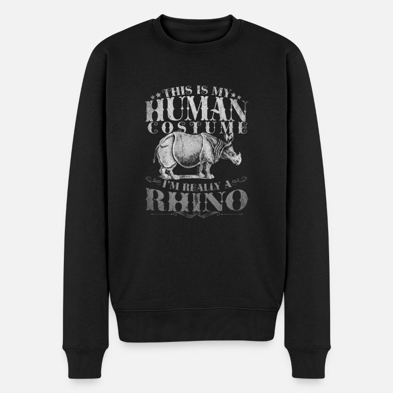 rhinocéros - Pull Premium bio Homme - noir