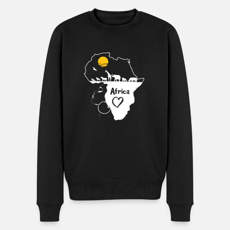 Afrique - Pull Premium bio Homme - noir