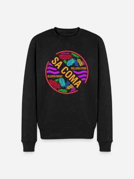 Sa Coma Mallorca Spain Balearic Islands vacation - Men's Premium Organic Jumper - black