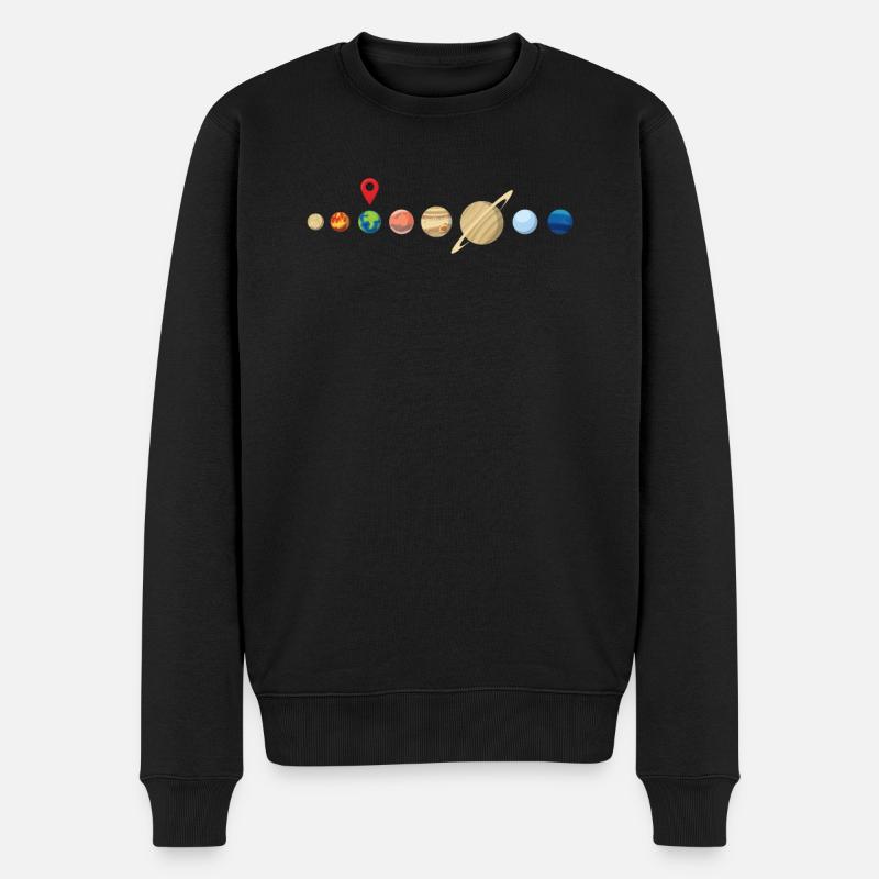 Vous êtes ici - cadeau ringard et geek - Pull Premium bio Homme - noir