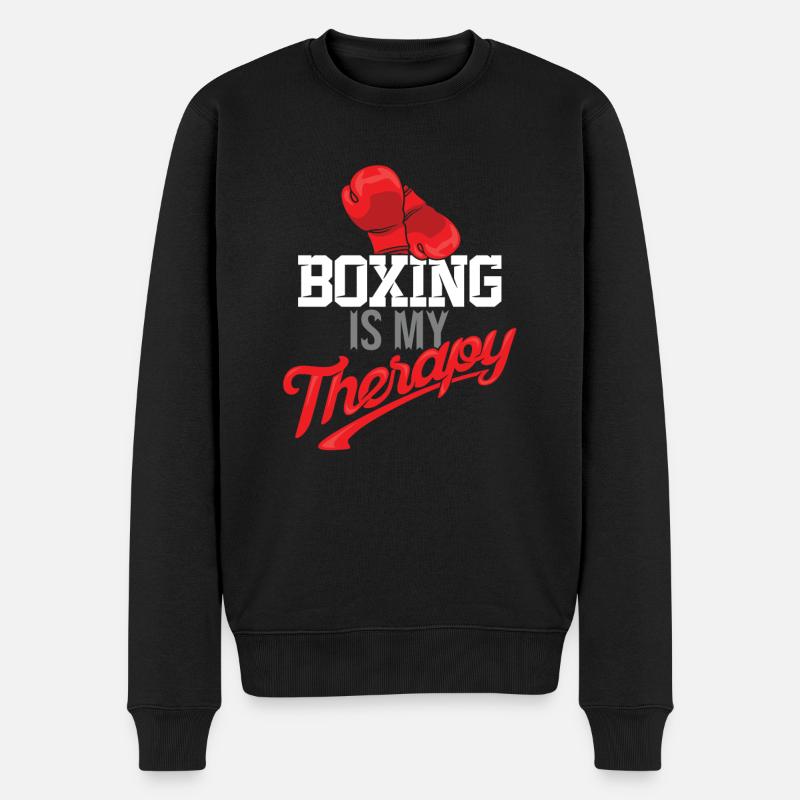 boxe - Pull Premium bio Homme - noir