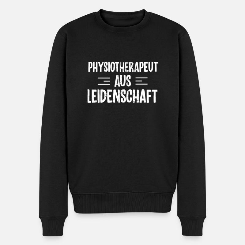 Physiotherapeutin Naturheilkunde Chirotherapie - Männer Premium Bio Pullover - Schwarz