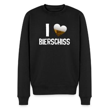 Bierschiss Saufshirt Sauf Sprüche - Männer Premium Bio Pullover - Schwarz - Vorne - Nico (187cm)