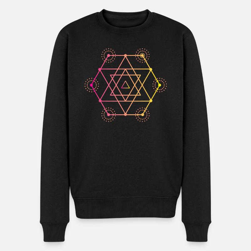 Geometrie Mathe Mathematik - Männer Premium Bio Pullover - Schwarz