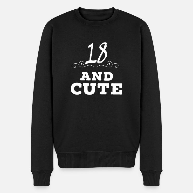 18 ans - Pull Premium bio Homme - noir