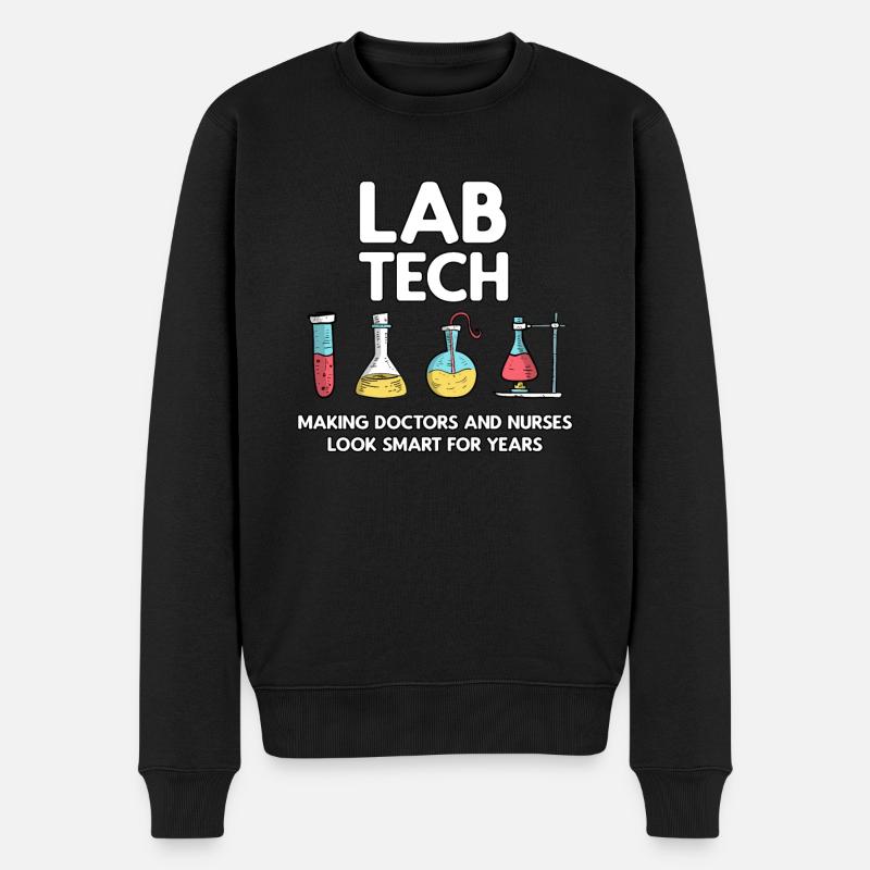 Technicien de laboratoire Lab Tech - Pull Premium bio Homme - noir