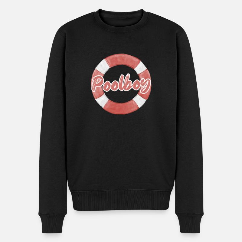 Sauveteur cadeau piscine garçon - Pull Premium bio Homme - noir