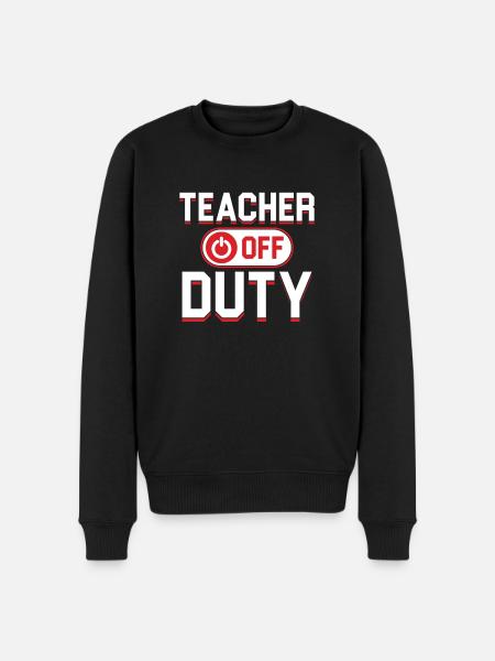 Lehrer dienstfrei Lehrschule Geschenk - Männer Premium Bio Pullover - Schwarz