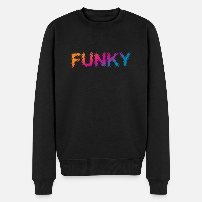 Musique funky - Pull Premium bio Homme - noir
