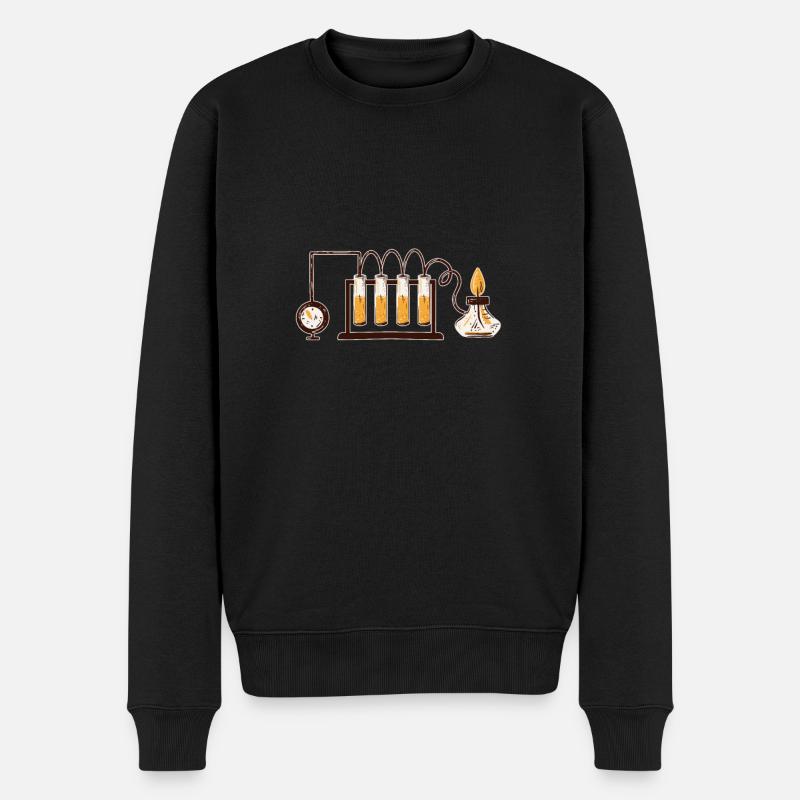 Chemie - Männer Premium Bio Pullover - Schwarz