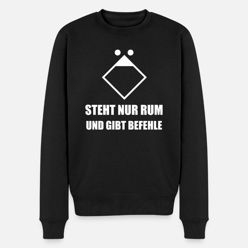 Feuerwehr Löschgruppe Gruppenführer Geschenk - Männer Premium Bio Pullover - Schwarz