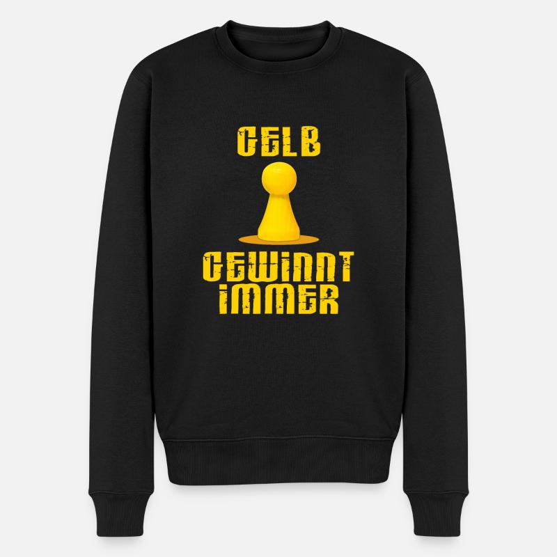 GESELLSCHAFTSSPIELE SPIELEABEND GESCHENK - Männer Premium Bio Pullover - Schwarz