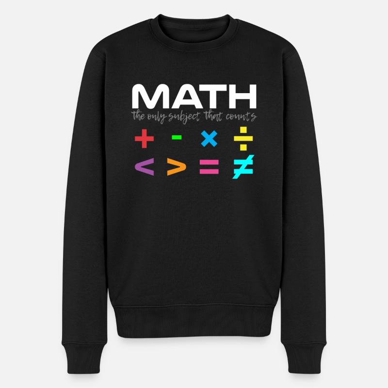 Formules mathématiques mathématiques mathématicien - Pull Premium bio Homme - noir