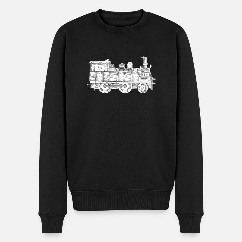 Zug - Männer Premium Bio Pullover - Schwarz