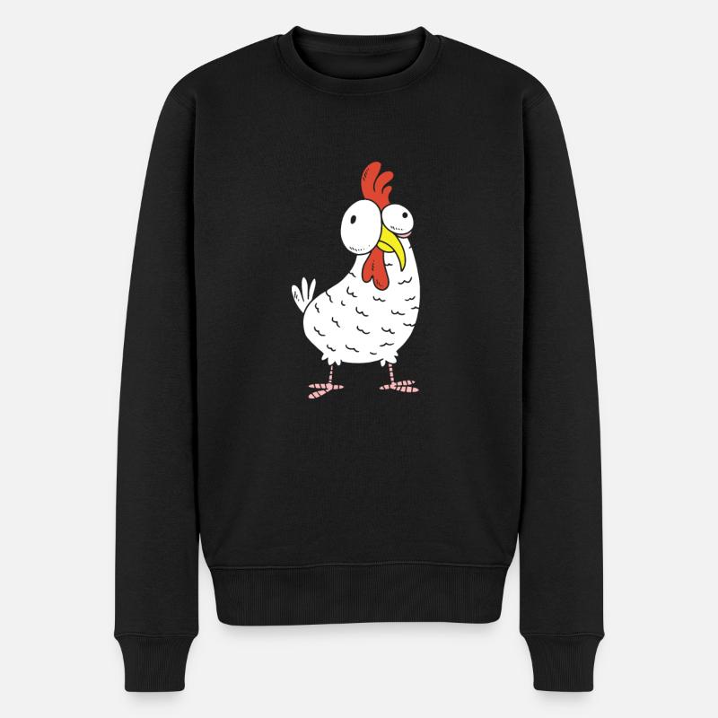 poulet - Pull Premium bio Homme - noir
