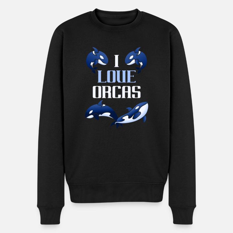 Orca - Pull Premium bio Homme - noir