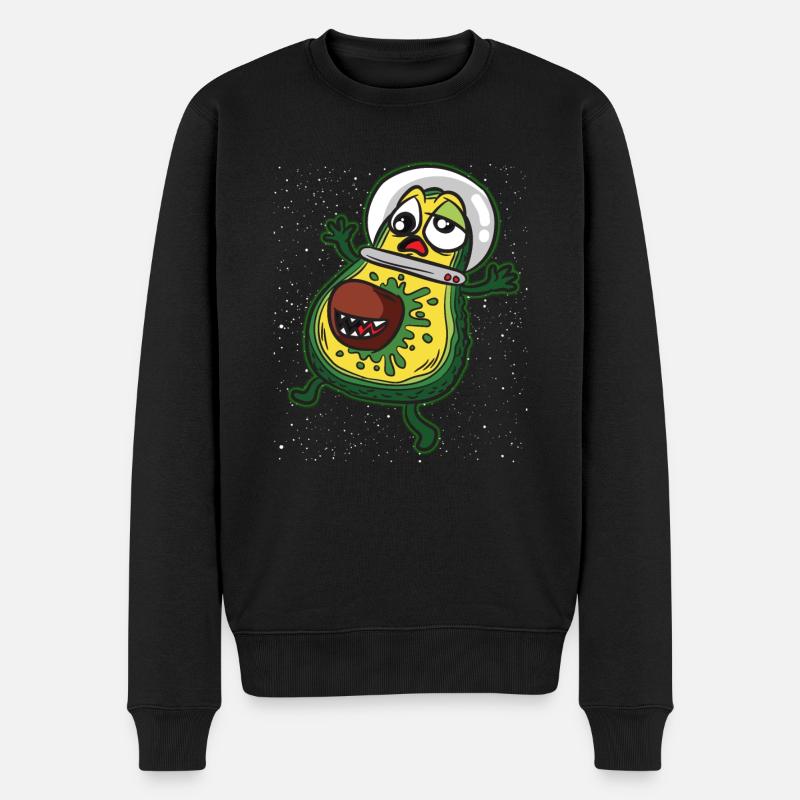Astronaute ALIEN AVOCADO - Pull Premium bio Homme - noir