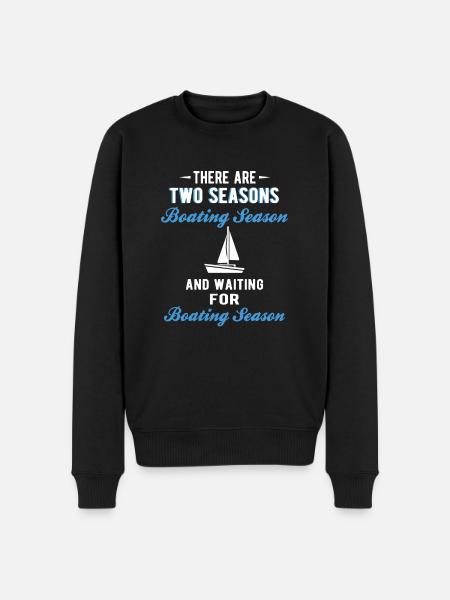 BOATING : Boating Season - Men's Premium Organic Jumper - black