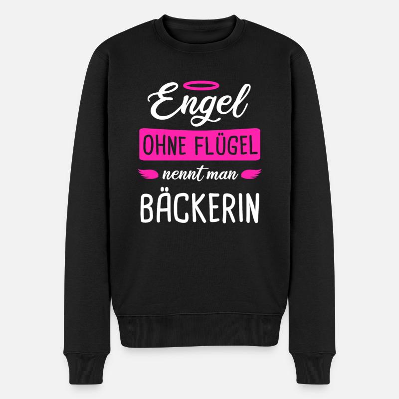 Bäckerin Backen Brot Geschenk - Männer Premium Bio Pullover - Schwarz