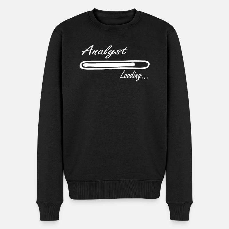 Analyst Loading Tee Shirt - Männer Premium Bio Pullover - Schwarz