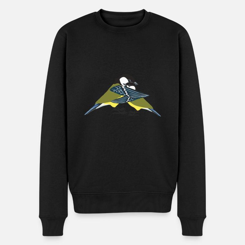 Mésange bleue - Pull Premium bio Homme - noir