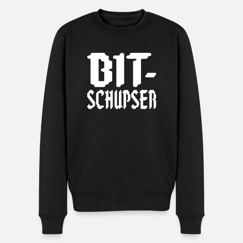 Informatiker Programmierer Webdesign - Männer Premium Bio Pullover - Schwarz
