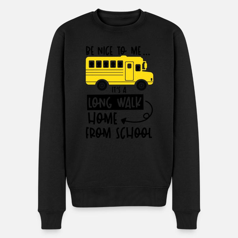 Chauffeur de bus scolaire chauffeur d'autobus scolaire - Pull Premium bio Homme - noir