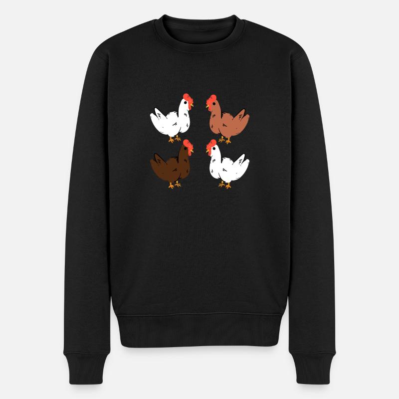 poulet - Pull Premium bio Homme - noir