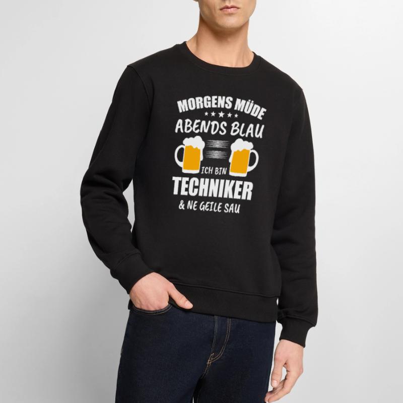 Techniker Computer Technik Geschenk Männer Premium Bio Pullover
