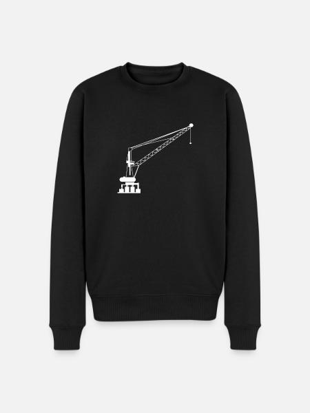 Crane operator - Men's Premium Organic Jumper - black